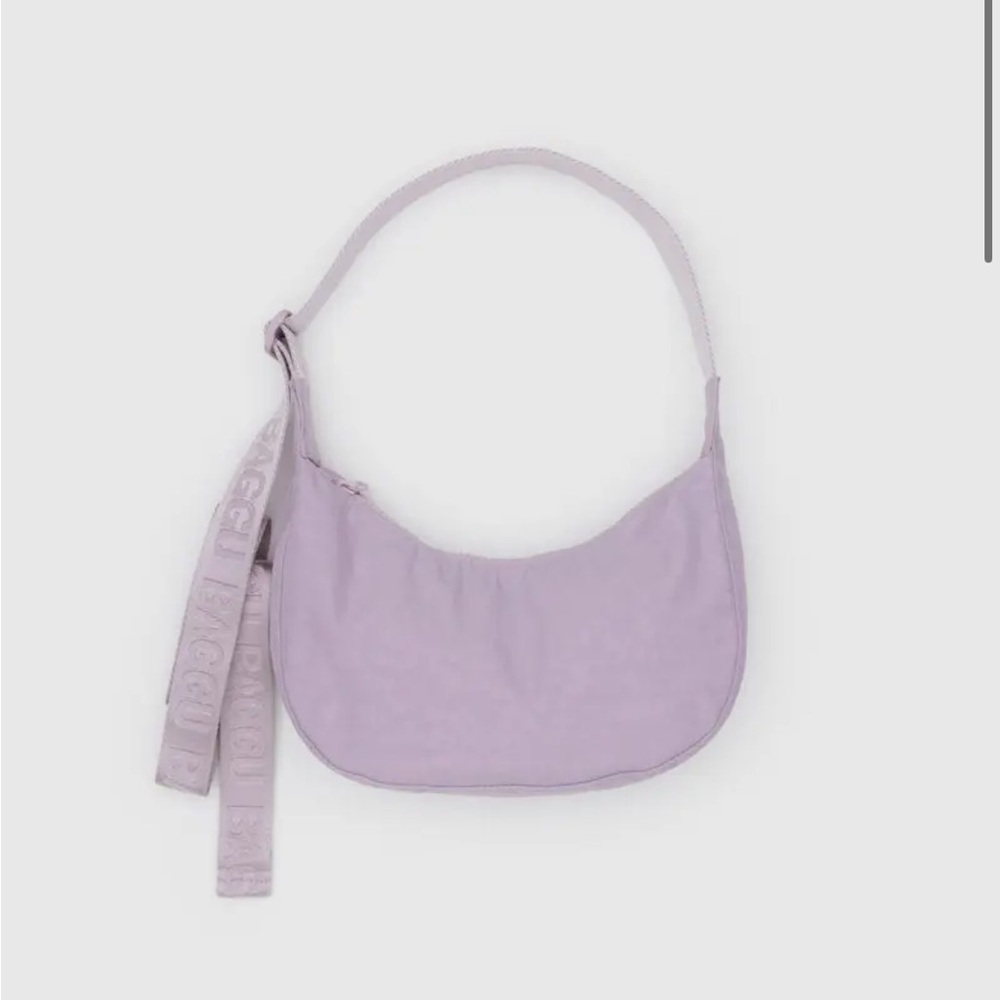 Baggu Small Crescent Bag in Dusty Pink